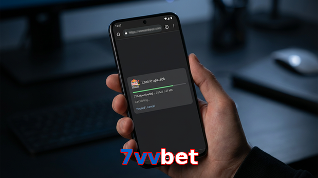 Main screen of 7Vvbet apk page for PK players