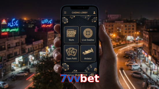 Main screen of 7Vvbet app page for PK players