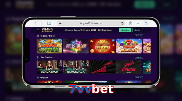 Main screen of 7Vvbet ios page for PK players