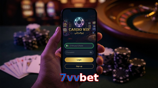 Main screen of 7Vvbet login page for PK players